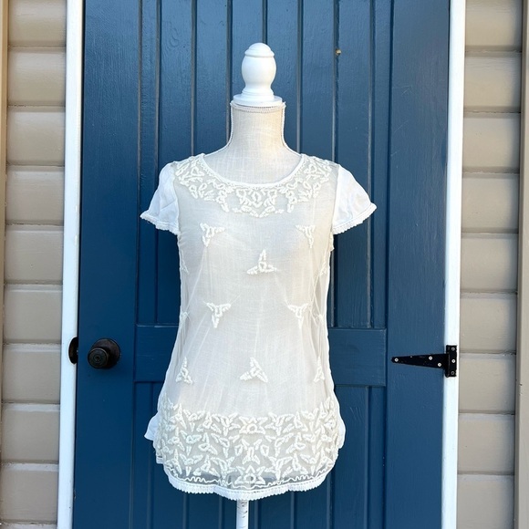 Maeve Tops - Anthropologie Maeve Lace Top Women’s Size 4
